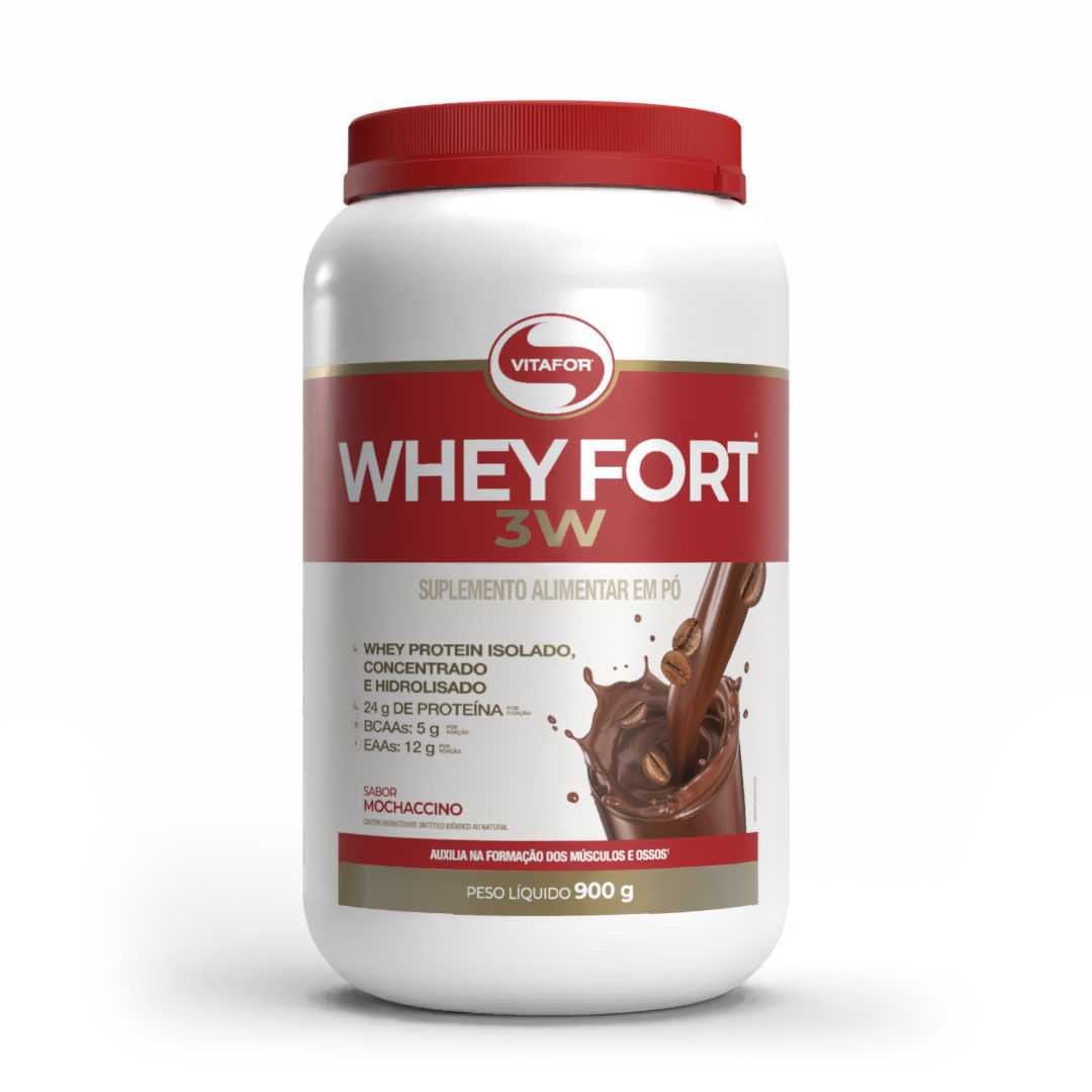WHEY FORT 3W POTE 900G MOCHACCINO