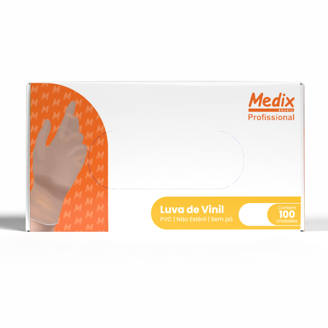 LUVA VINIL U.G S/PO TAM P 100UN