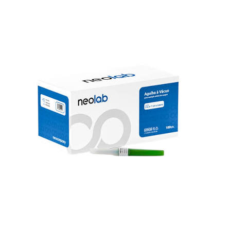 AGULHA A VACUO PARA COLETA MULTIPLA DE SANGUE  21G 25 X 0,8MM VERDE
