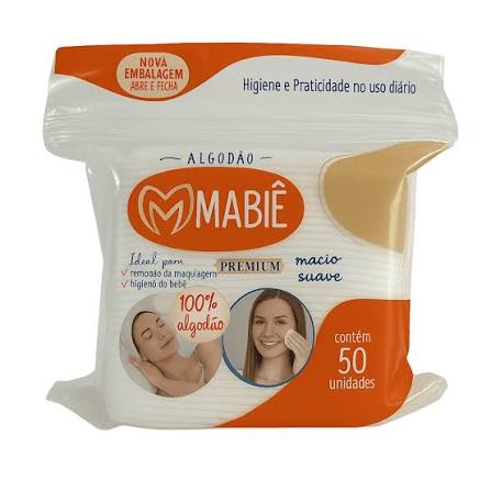 ALGODAO QUADRADO ZIPLOCK MABIE 50 UN