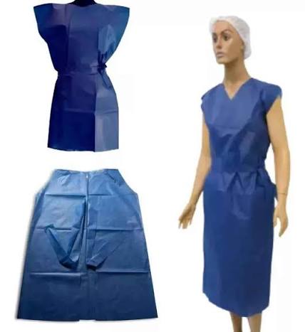 AVENTAL DESC S/ MANGA C/10 AZUL (STANDARD)