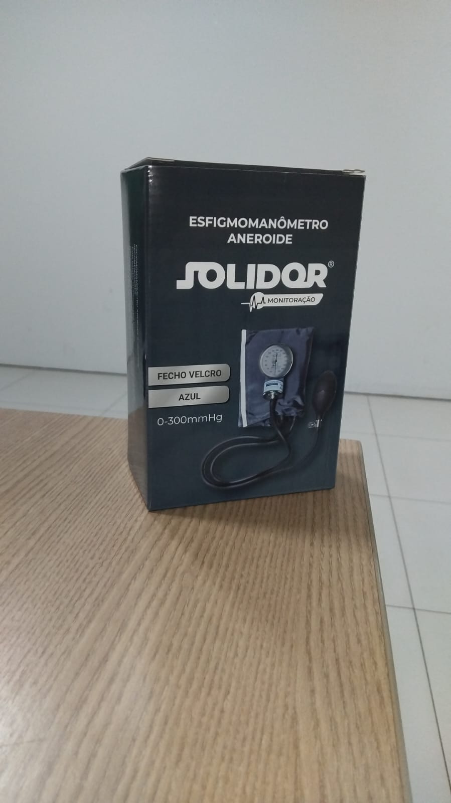 ESFIGMOMANOMETRO AZUL VELCRO SOLIDOR