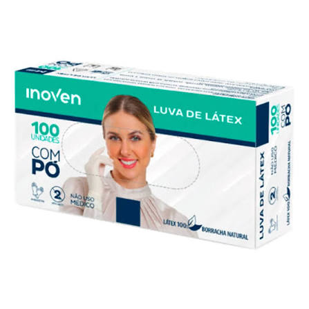 LUVA DE LATEX C/ PO P