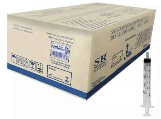 SERINGA 3ML LUER SLIP  (SR)    S/AG