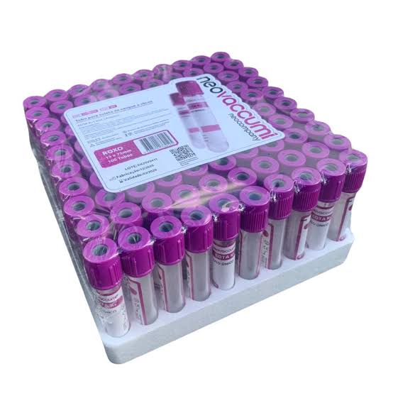 TUBO COLET SANGUE RX EDTA K3 2ML PCT/100 NEOLAB